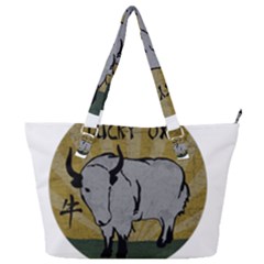 Chinese New Year ¨c Year Of The Ox Full Print Shoulder Bag by Valentinaart