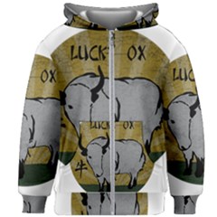 Chinese New Year ¨c Year Of The Ox Kids  Zipper Hoodie Without Drawstring