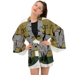 Chinese New Year ¨c Year Of The Ox Long Sleeve Kimono by Valentinaart