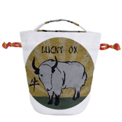 Chinese New Year ¨c Year Of The Ox Drawstring Bucket Bag by Valentinaart