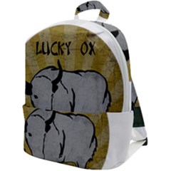 Chinese New Year ¨c Year Of The Ox Zip Up Backpack by Valentinaart