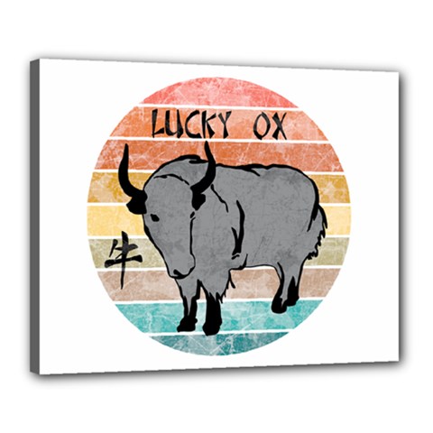 Chinese New Year ¨c Year Of The Ox Canvas 20  X 16  (stretched) by Valentinaart