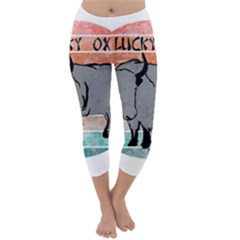 Chinese New Year ¨c Year Of The Ox Capri Winter Leggings 