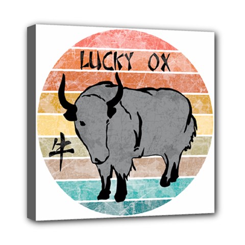 Chinese New Year ¨c Year Of The Ox Mini Canvas 8  X 8  (stretched) by Valentinaart