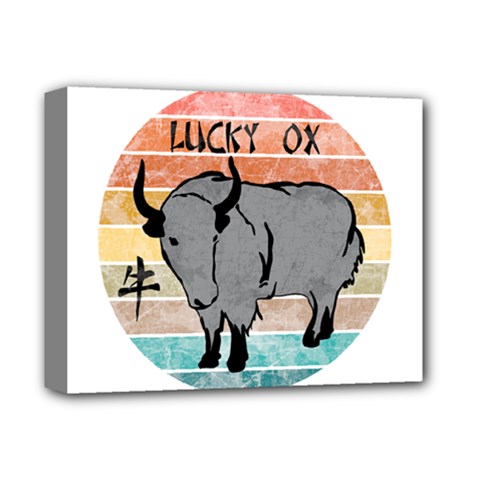 Chinese New Year ¨c Year Of The Ox Deluxe Canvas 14  X 11  (stretched) by Valentinaart