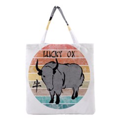 Chinese New Year ¨c Year Of The Ox Grocery Tote Bag by Valentinaart