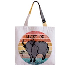 Chinese New Year ¨c Year Of The Ox Zipper Grocery Tote Bag by Valentinaart