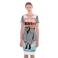 Chinese New Year ¨c Year Of The Ox Classic Short Sleeve Midi Dress by Valentinaart