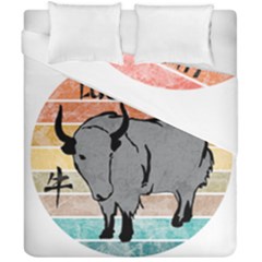 Chinese New Year ¨c Year Of The Ox Duvet Cover Double Side (california King Size) by Valentinaart