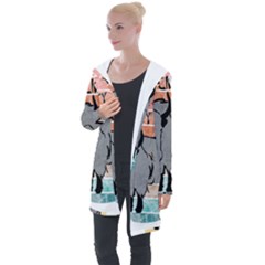 Chinese New Year ¨c Year Of The Ox Longline Hooded Cardigan by Valentinaart