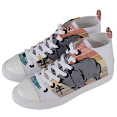 Chinese New Year ¨c Year Of The Ox Women s Mid-top Canvas Sneakers by Valentinaart