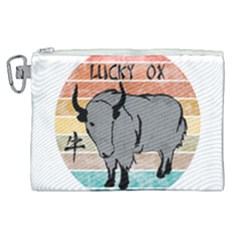 Chinese New Year ¨c Year Of The Ox Canvas Cosmetic Bag (xl) by Valentinaart