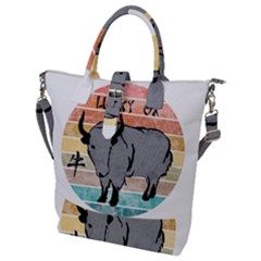 Chinese New Year ¨c Year Of The Ox Buckle Top Tote Bag by Valentinaart