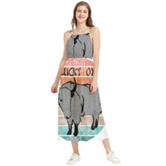 Chinese New Year ¨c Year Of The Ox Boho Sleeveless Summer Dress