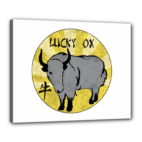 Chinese New Year ¨c Year Of The Ox Canvas 20  X 16  (stretched) by Valentinaart