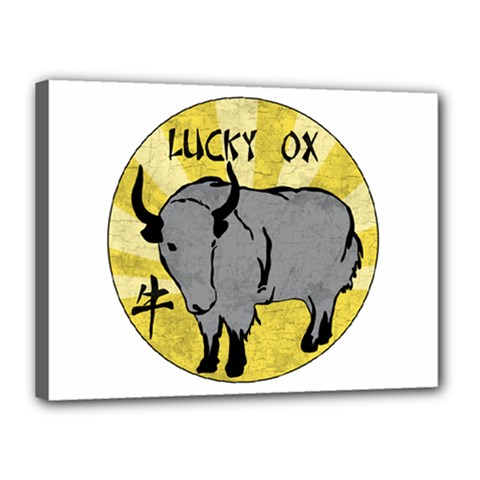 Chinese New Year ¨c Year Of The Ox Canvas 16  X 12  (stretched) by Valentinaart