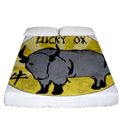 Chinese New Year ¨c Year Of The Ox Fitted Sheet (california King Size) by Valentinaart