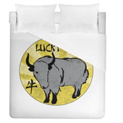 Chinese New Year ¨c Year Of The Ox Duvet Cover (queen Size) by Valentinaart