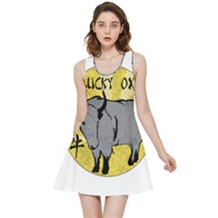 Chinese New Year ¨c Year Of The Ox Inside Out Reversible Sleeveless Dress by Valentinaart