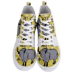 Chinese New Year ¨c Year Of The Ox Men s Lightweight High Top Sneakers by Valentinaart