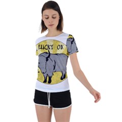 Chinese New Year ¨c Year Of The Ox Back Circle Cutout Sports Tee by Valentinaart