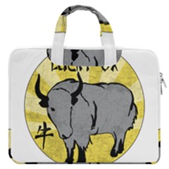 Chinese New Year ¨c Year Of The Ox Macbook Pro Double Pocket Laptop Bag by Valentinaart