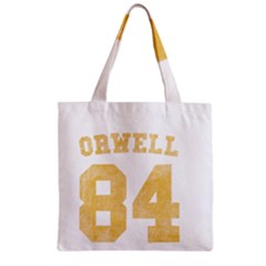 Orwell 84 Zipper Grocery Tote Bag