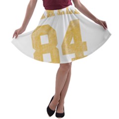 Orwell 84 A-line Skater Skirt by Valentinaart