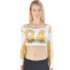 Orwell 84 Long Sleeve Crop Top by Valentinaart