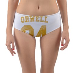 Orwell 84 Reversible Mid-waist Bikini Bottoms