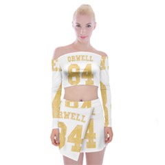 Orwell 84 Off Shoulder Top With Mini Skirt Set