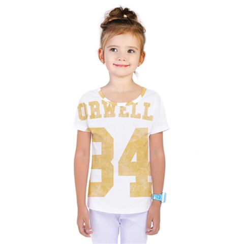 Orwell 84 Kids  One Piece Tee by Valentinaart