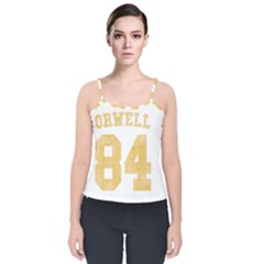 Orwell 84 Velvet Spaghetti Strap Top