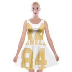 Orwell 84 Velvet Skater Dress