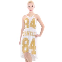 Orwell 84 High-low Halter Chiffon Dress  by Valentinaart