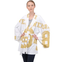 Orwell 84 Long Sleeve Velvet Kimono  by Valentinaart