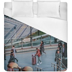 Crowded Urban Scene, Osaka Japan Duvet Cover (king Size) by dflcprintsclothing