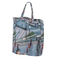 Crowded Urban Scene, Osaka Japan Giant Grocery Tote by dflcprintsclothing