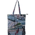 Crowded Urban Scene, Osaka Japan Double Zip Up Tote Bag View1