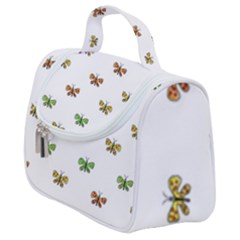 Butterfly Cartoon Drawing Motif  Pattern Satchel Handbag