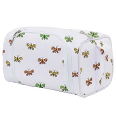 Butterfly Cartoon Drawing Motif  Pattern Toiletries Pouch