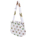 Butterfly Cartoon Drawing Motif  Pattern Rope Handles Shoulder Strap Bag View1