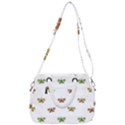 Butterfly Cartoon Drawing Motif  Pattern Rope Handles Shoulder Strap Bag View3