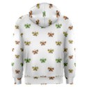 Butterfly Cartoon Drawing Motif  Pattern Men s Overhead Hoodie View2