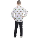 Butterfly Cartoon Drawing Motif  Pattern Men s Half Zip Pullover View2