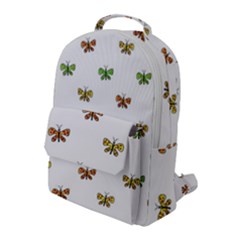 Butterfly Cartoon Drawing Motif  Pattern Flap Pocket Backpack (large)