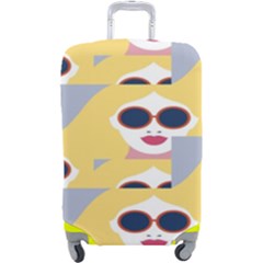 Fashion Faces Luggage Cover (large) by Sparkle