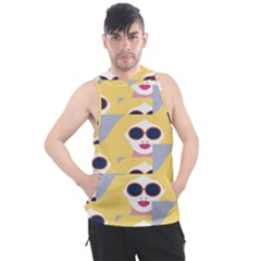 Fashion Faces Men s Sleeveless Hoodie by Sparkle