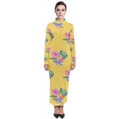 Floral Turtleneck Maxi Dress by Sparkle