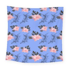 Flowers Pattern Square Tapestry (large)